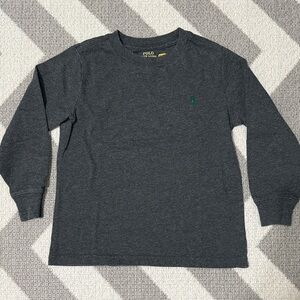 Polo by Ralph Lauren Kids Charcoal Long Sleeve Tee